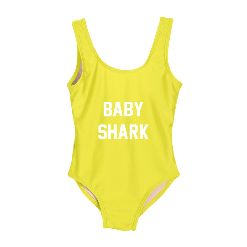 Women's Long - Sleeve Turtleneck One - Pieces in Navy for a Sophisticated Winter EnsembleBABY SHARK [KIDS ONE PIECE SWIMSUIT]