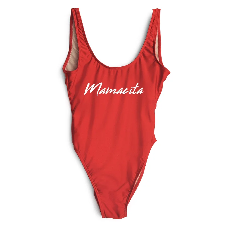 Women's Sleeveless Backless One - Pieces in Black with Cut - Out Details for a Sexy Beach LookMAMACITA // NEW WILD THING FONT [SWIMSUIT]