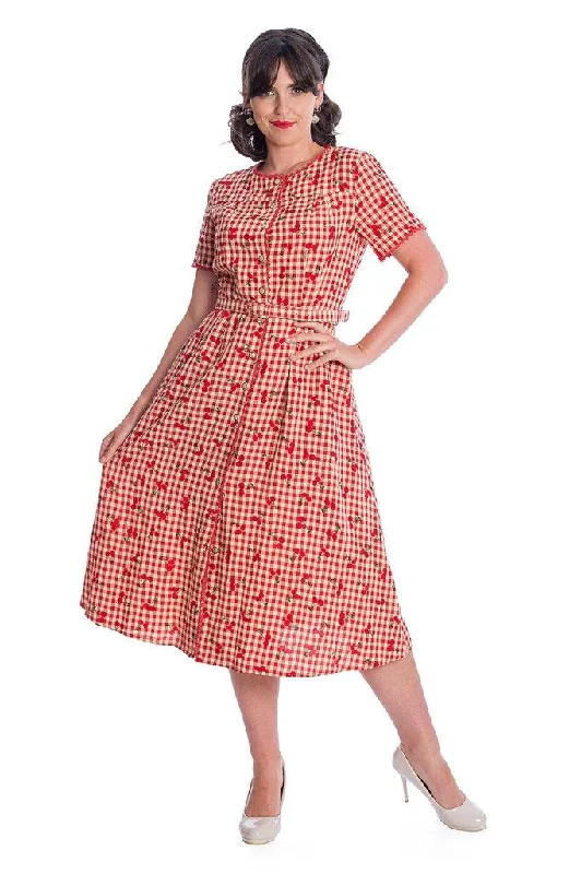 Plus size wrap dress for adjustable and comfortable fitCherry Amore Dress