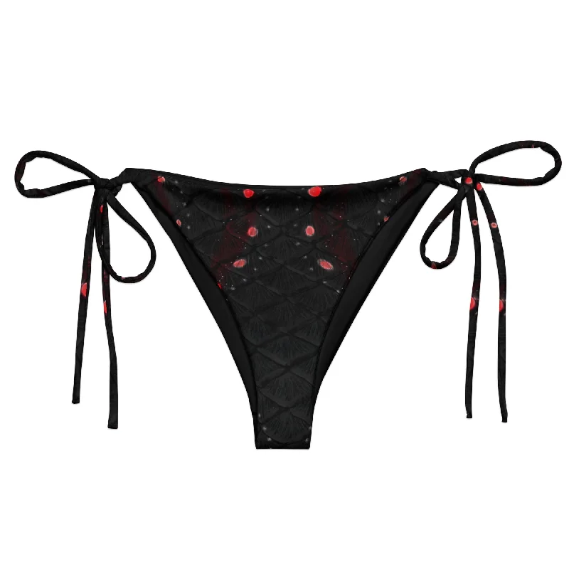 High - waisted bikini for a retro and tummy - flattering lookDark Tide String Bikini Bottom High - waisted bikini for a retro and tummy - flattering lookDark Tide String Bikini Bottom