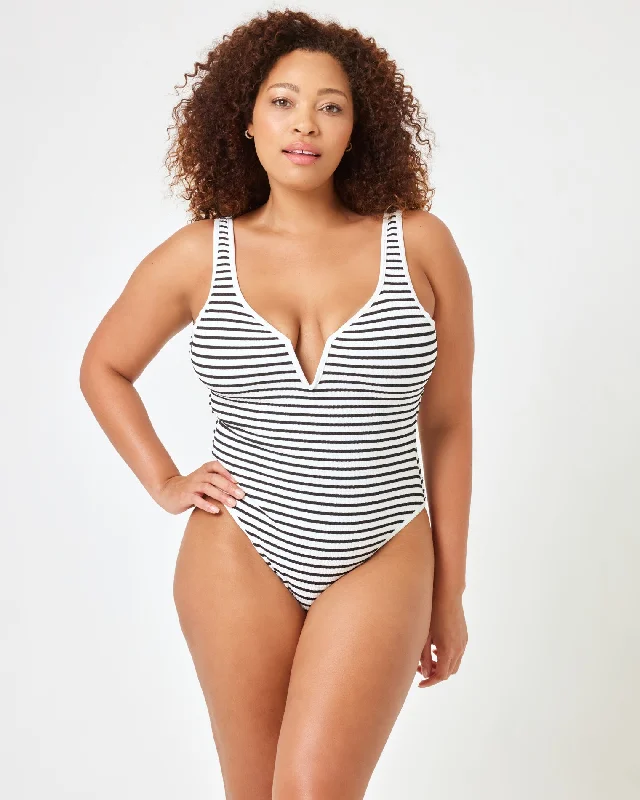 Women's Long - Sleeve Turtleneck One - Pieces in Navy for a Sophisticated Winter EnsembleCoco One Piece Swimsuit - Sail Along Stripe Women's Long - Sleeve Turtleneck One - Pieces in Navy for a Sophisticated Winter EnsembleCoco One Piece Swimsuit - Sail Along Stripe