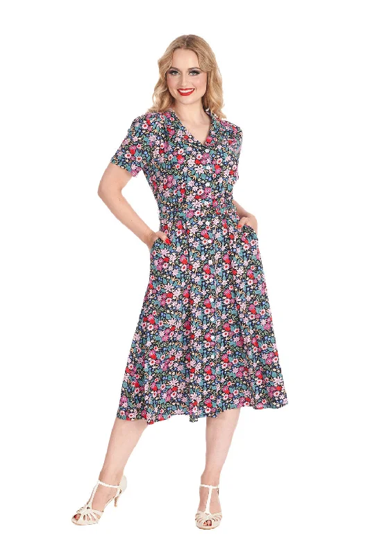 Plus size tiered ruffle dress for a feminine and playful vibeTea Party Dress