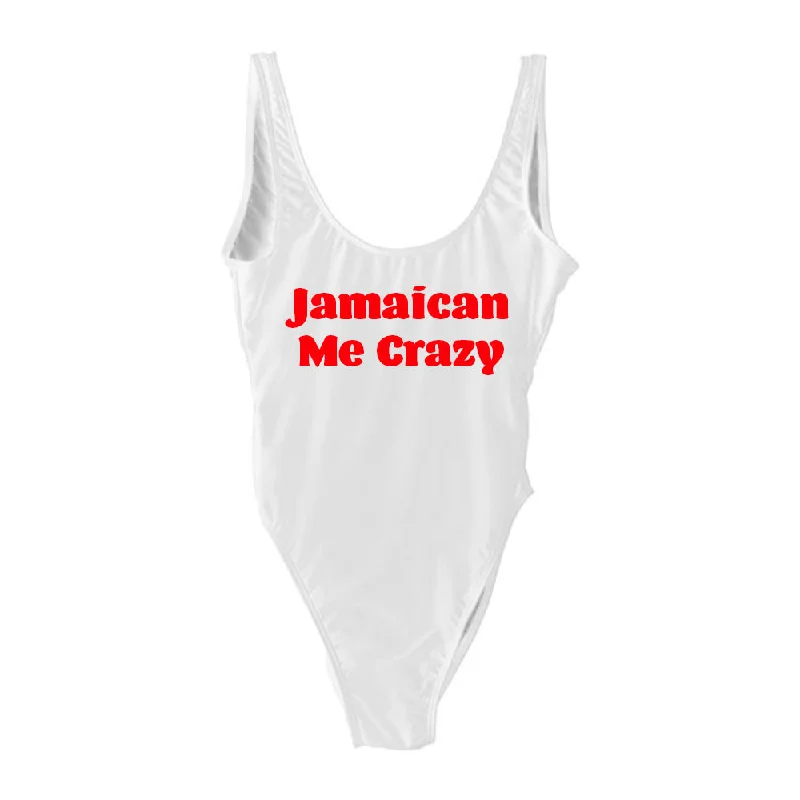Women's Velvet One - Pieces in Emerald Green for a Luxurious and Sophisticated OccasionJAMAICAN ME CRAZY [SWIMSUIT]