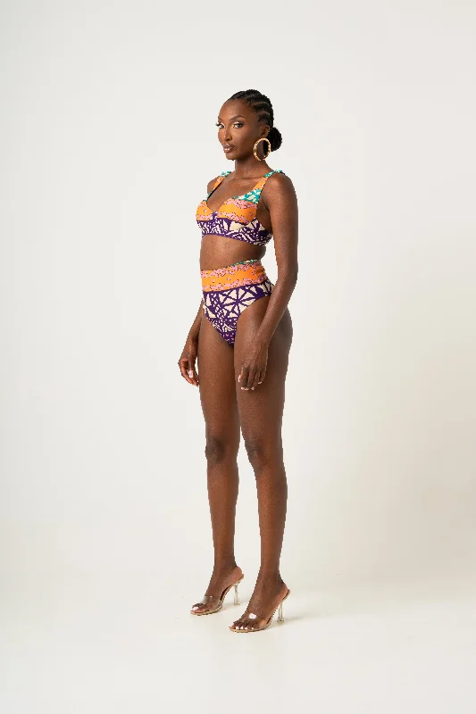 High - performance bikini with quick - drying fabric for active swimmersANU PURPLE High Waist Bikini Bottom High - performance bikini with quick - drying fabric for active swimmersANU PURPLE High Waist Bikini Bottom