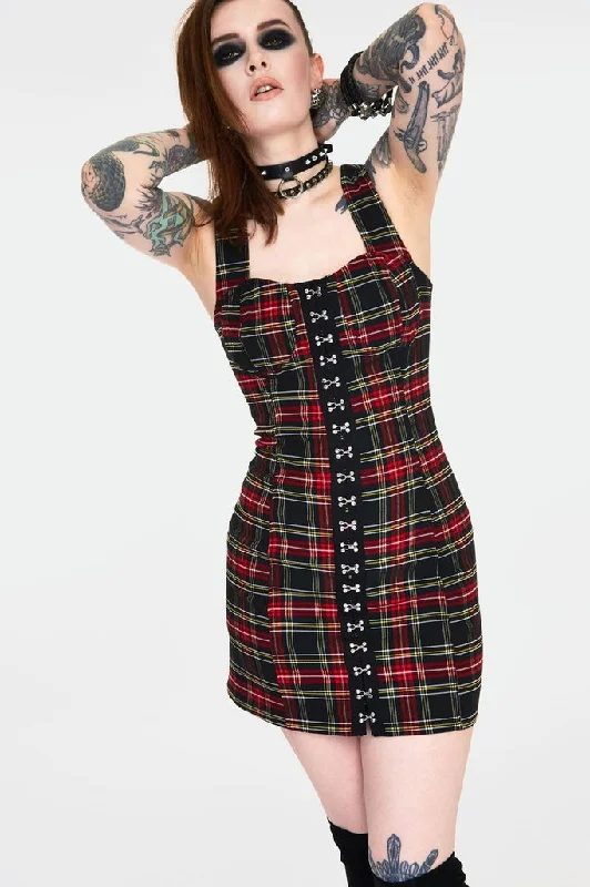 Plus size halter - neck beach dress for a breezy vacationDisgraced Tartan Bodycon Dress Plus size halter - neck beach dress for a breezy vacationDisgraced Tartan Bodycon Dress