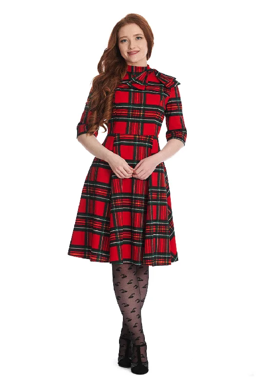 Plus size long - sleeve knitted dress for winter warmthTis The Season To Party Swing Dress Plus size long - sleeve knitted dress for winter warmthTis The Season To Party Swing Dress