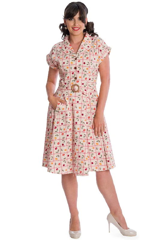 Plus size bodycon dress with stretchy fabric for confidenceCountry Cherry Fit & Flare Collar Dress Plus size bodycon dress with stretchy fabric for confidenceCountry Cherry Fit & Flare Collar Dress