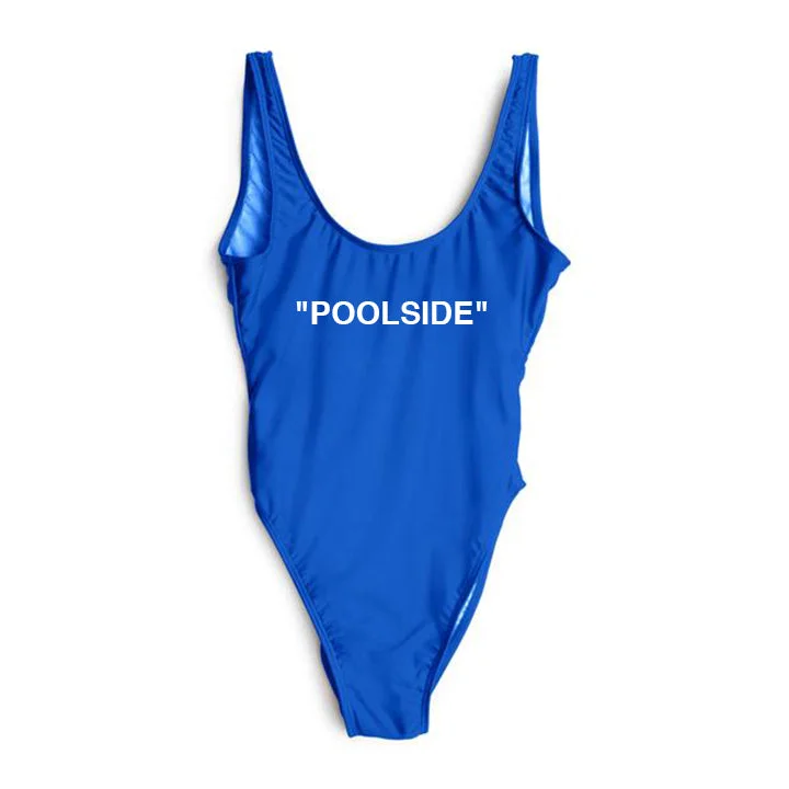 Plus Size Women's Ruffled Hem One - Pieces in Pink for a Feminine and Flirty Summer Outfit"POOLSIDE" [SWIMSUIT]