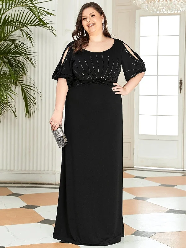 Plus size empire - waist maternity - friendly dressSimple Maxi Plus Size Mermaid Party Dresses for Women Plus size empire - waist maternity - friendly dressSimple Maxi Plus Size Mermaid Party Dresses for Women