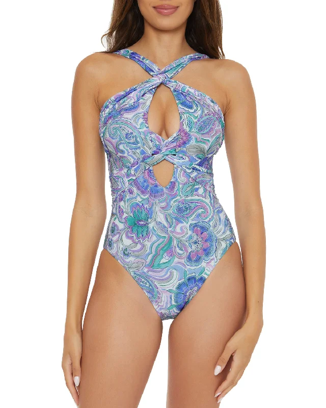 Plus Size Women's Striped One - Pieces in Navy and White for a Nautical - Inspired Ensemble2024 Becca by Rebecca Virtue Mystique Keyhole Plunge One Piece - 651047 Plus Size Women's Striped One - Pieces in Navy and White for a Nautical - Inspired Ensemble2024 Becca by Rebecca Virtue Mystique Keyhole Plunge One Piece - 651047