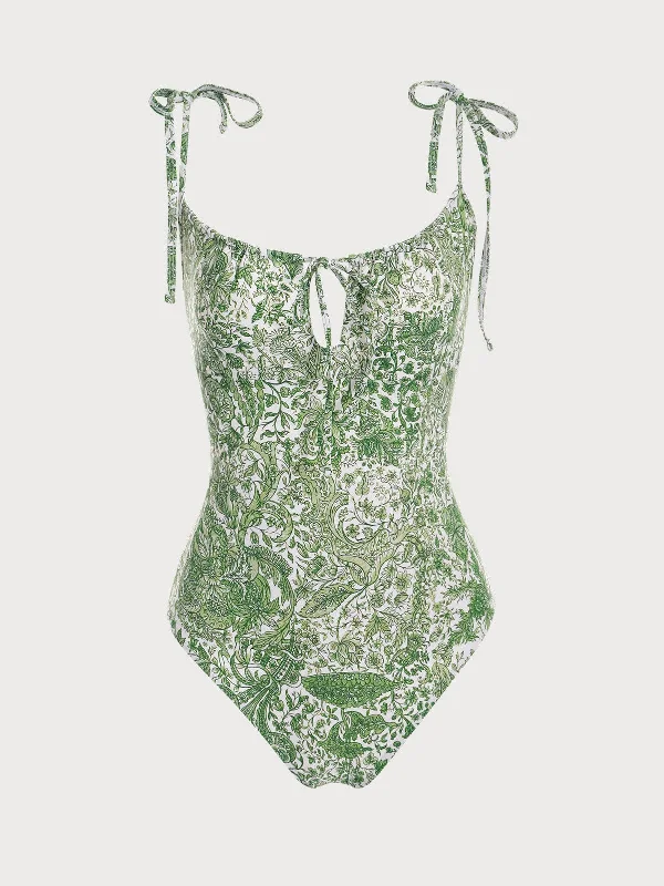 Plus Size Women's Button - Down One - Pieces in Light Blue for a Casual and Comfortable Day OutRetro Floral Drawstring Ruched One-Piece Swimsuit Plus Size Women's Button - Down One - Pieces in Light Blue for a Casual and Comfortable Day OutRetro Floral Drawstring Ruched One-Piece Swimsuit