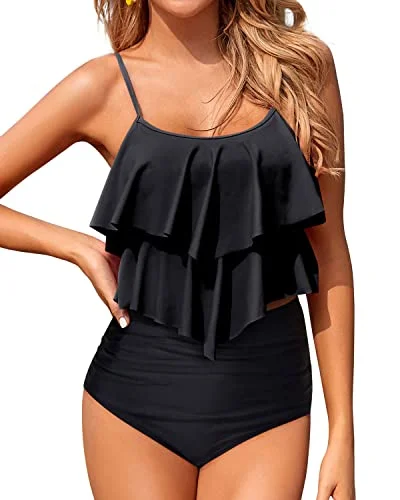 High - performance bikini with quick - drying fabric for active swimmersNon See Through Tankini Swimsuits For Women Bikini Sets For Teen Girls-Black High - performance bikini with quick - drying fabric for active swimmersNon See Through Tankini Swimsuits For Women Bikini Sets For Teen Girls-Black