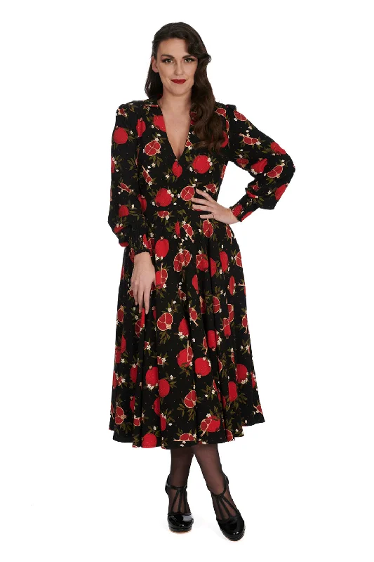 Plus size tiered ruffle dress for a feminine and playful vibePomegranate Dress