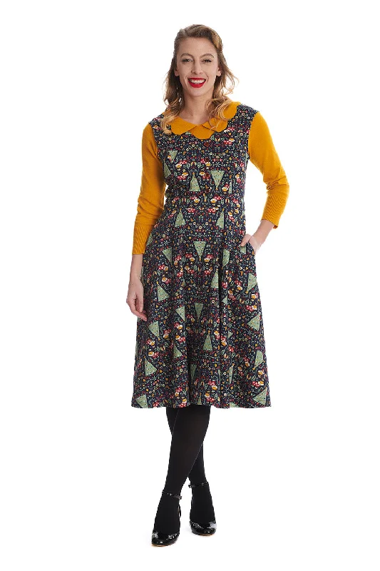 Plus size shirred - bodice dress for extra comfortHeritage Scandi Dress