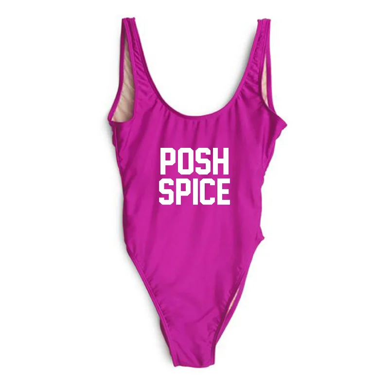 Women's Sleeveless One - Pieces in Yellow with Floral Appliques for a Cheerful and Spring - Like LookPOSH SPICE [SWIMSUIT]