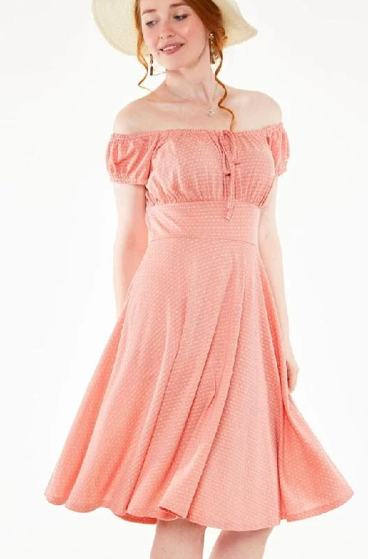 Plus size sequined party dress for a glamorous night outTessy Gathered Neckline Polka Dot Flare Dress Plus size sequined party dress for a glamorous night outTessy Gathered Neckline Polka Dot Flare Dress