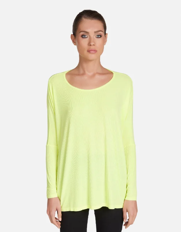 Puffer - Sleeve Women Long Sleeve Top for a Fashion - Forward LookHunter Neon Citrus Puffer - Sleeve Women Long Sleeve Top for a Fashion - Forward LookHunter Neon Citrus