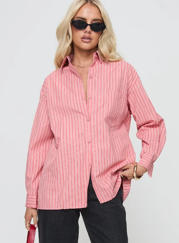 Organic Cotton Women Long Sleeve Top for Eco - Friendly ComfortCygnus Shirt Red Stripe Organic Cotton Women Long Sleeve Top for Eco - Friendly ComfortCygnus Shirt Red Stripe