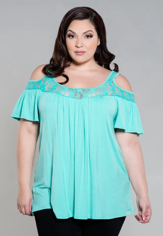 Plus Size Women Long Sleeve Top for a Flattering and Comfortable FitStacy Cold Shoulder Top Plus Size Women Long Sleeve Top for a Flattering and Comfortable FitStacy Cold Shoulder Top