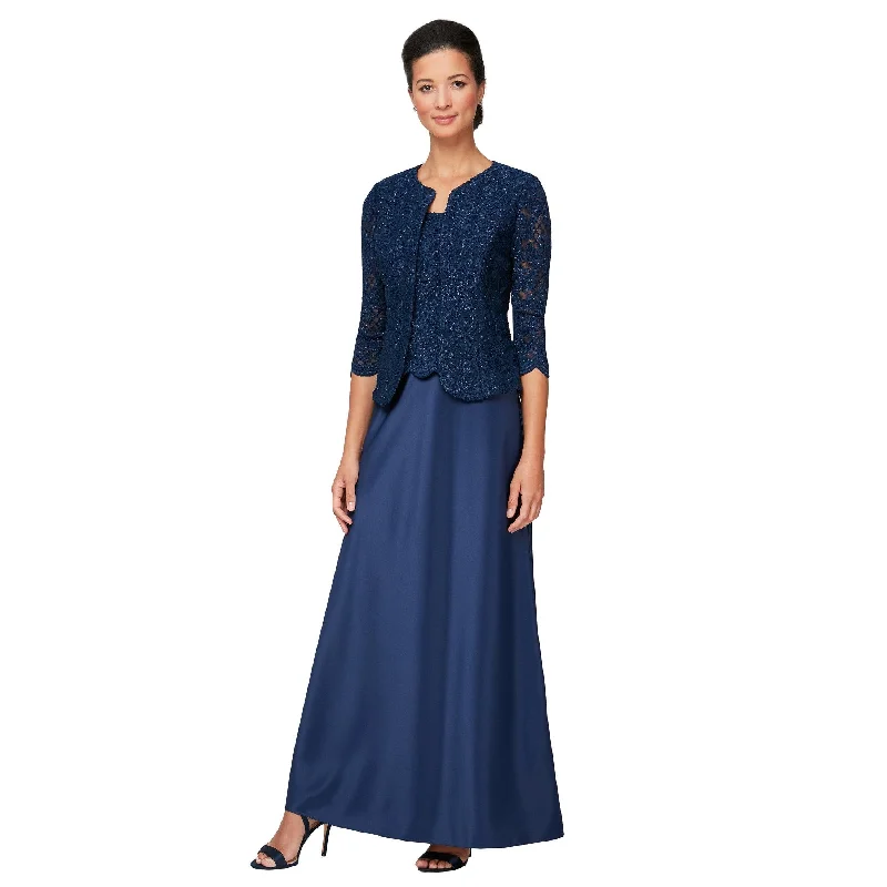 Maternity dress for a baby's first visit to the vertical garden Alex Evenings AE81122326 Long Formal Jacket Dress Maternity dress for a baby's first visit to the vertical garden Alex Evenings AE81122326 Long Formal Jacket Dress