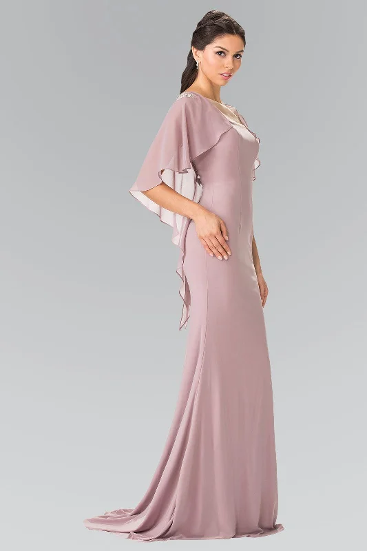 Maternity dress for a baby's first trip to the zoo Long Evening Gown Prom Cape Sleeves Dress Maternity dress for a baby's first trip to the zoo Long Evening Gown Prom Cape Sleeves Dress