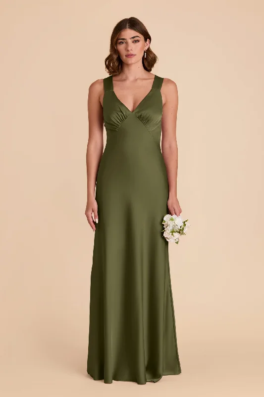 Maternity dress for a baby's first visit to the rose garden Veronica Matte Satin Dress - Martini Maternity dress for a baby's first visit to the rose garden Veronica Matte Satin Dress - Martini