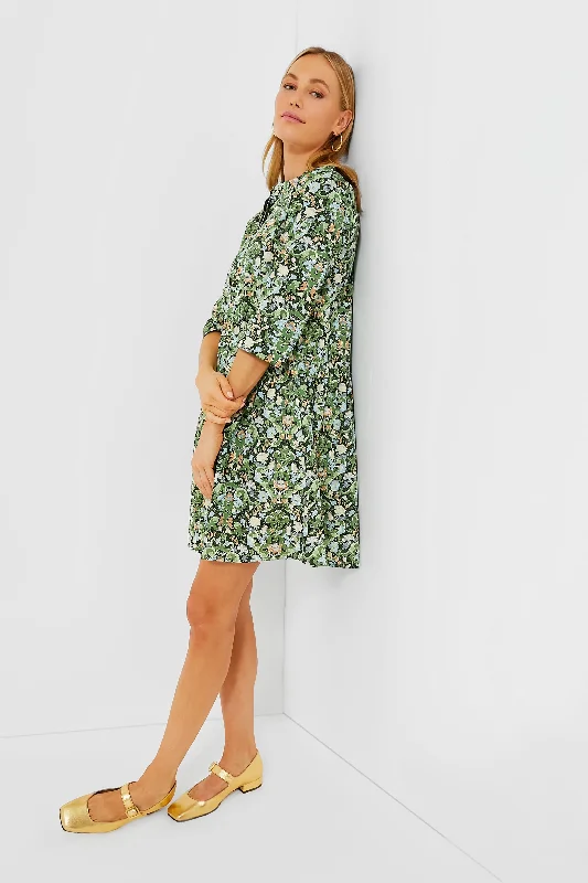 Midi dresses with button - down skirts for a unique and functional design Sage Deco Damask Royal Shirt Dress Midi dresses with button - down skirts for a unique and functional design Sage Deco Damask Royal Shirt Dress