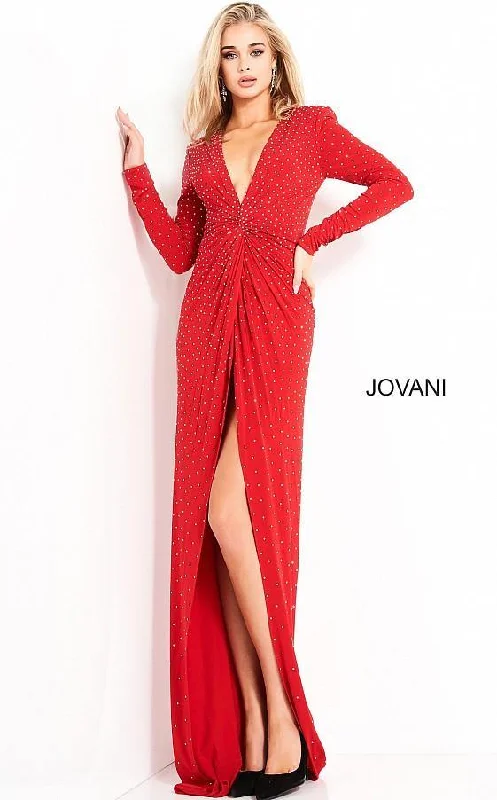Maternity lace dress for a romantic look Jovani 3058 Prom Formal Long Sleeve Beaded Dress Maternity lace dress for a romantic look Jovani 3058 Prom Formal Long Sleeve Beaded Dress