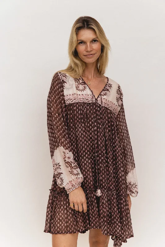 Sequined mini dresses for New Year's Eve Rooh Mini Dress ~ Cacao