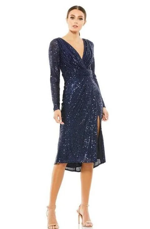 Off shoulder maternity evening dress for parties Mac Duggal 26555 Long Sleeve Sequins Cocktail Dress Off shoulder maternity evening dress for parties Mac Duggal 26555 Long Sleeve Sequins Cocktail Dress
