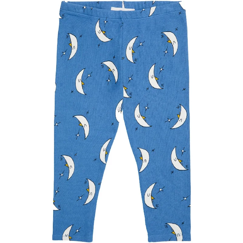 Plus Size Women's Embroidered Tight Trousers in White for a Feminine and Elegant StyleBobo Choses Blue Beneath The Moon All Over Leggings Plus Size Women's Embroidered Tight Trousers in White for a Feminine and Elegant StyleBobo Choses Blue Beneath The Moon All Over Leggings