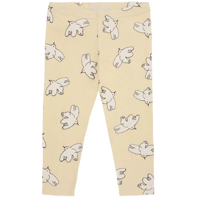 Plus Size Women's Sheer Tight Trousers in Nude for a Subtle and Stylish StatementBobo Choses Light Yellow Freedom Bird All Over Leggings Plus Size Women's Sheer Tight Trousers in Nude for a Subtle and Stylish StatementBobo Choses Light Yellow Freedom Bird All Over Leggings