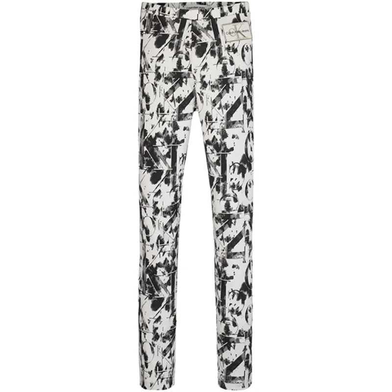 Women's Tight Trousers with Rhinestone Embellishments in Silver for a Sparkly LookCalvin Klein Active AOP Leggings Women's Tight Trousers with Rhinestone Embellishments in Silver for a Sparkly LookCalvin Klein Active AOP Leggings
