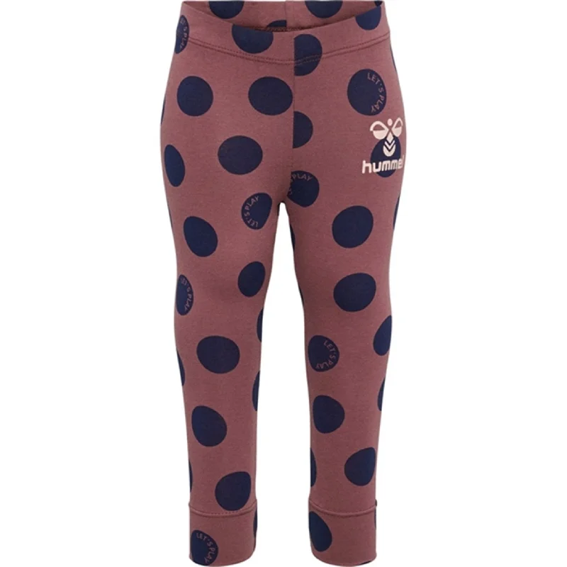 Women's Tight Trousers with Elastic Waistband in Black for Easy and Comfortable WearHummel Rose Brown Dotty Leggings Women's Tight Trousers with Elastic Waistband in Black for Easy and Comfortable WearHummel Rose Brown Dotty Leggings