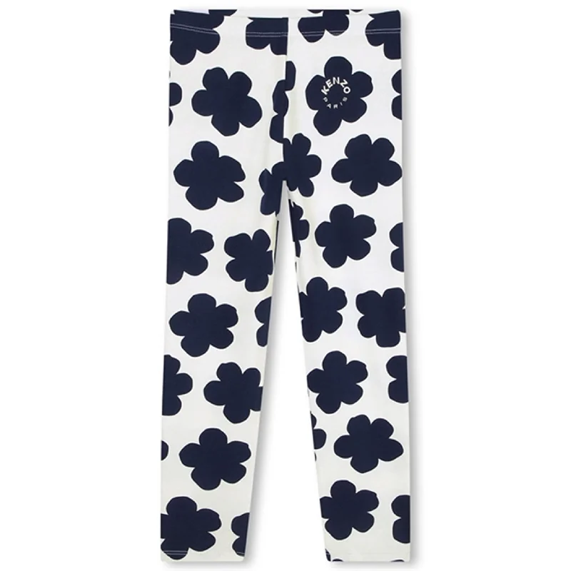 Women's Fleece - Lined Tight Trousers in Dark Blue for Warmth in Cold WeatherKenzo Ivory Leggings Women's Fleece - Lined Tight Trousers in Dark Blue for Warmth in Cold WeatherKenzo Ivory Leggings