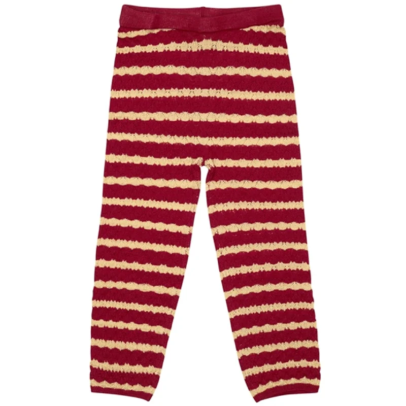 Women's Fleece - Lined Tight Trousers in Dark Blue for Warmth in Cold WeatherKonges Sløjd Jolly Stripe Cane Knit Wool Leggings Women's Fleece - Lined Tight Trousers in Dark Blue for Warmth in Cold WeatherKonges Sløjd Jolly Stripe Cane Knit Wool Leggings