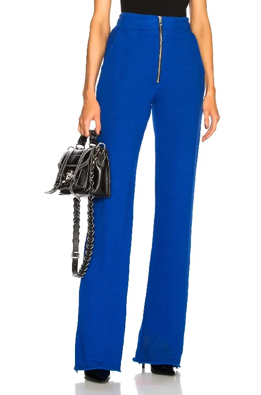 Women's Tight Trousers with Mesh Panels in Black for a Sexy and Modern AppearanceManhattan Sweatpant In Cobalt Blue Women's Tight Trousers with Mesh Panels in Black for a Sexy and Modern AppearanceManhattan Sweatpant In Cobalt Blue