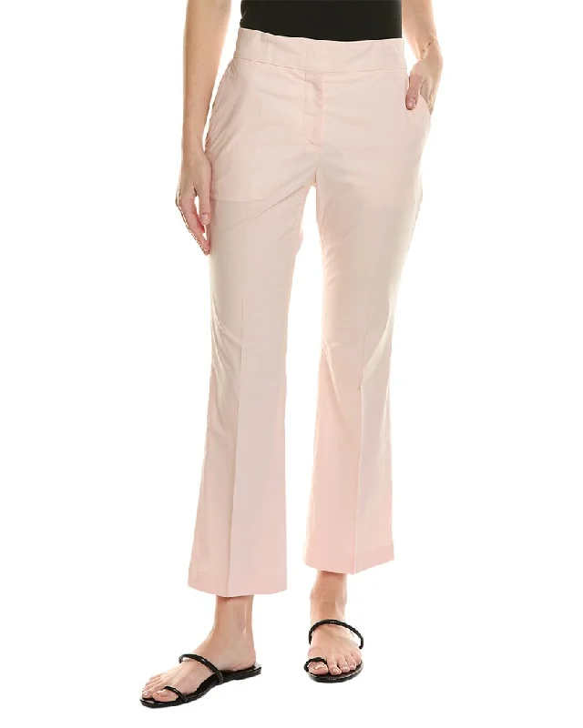 Plus Size Women's Embroidered Tight Trousers in White for a Feminine and Elegant StylePiazza Sempione Pant Plus Size Women's Embroidered Tight Trousers in White for a Feminine and Elegant StylePiazza Sempione Pant