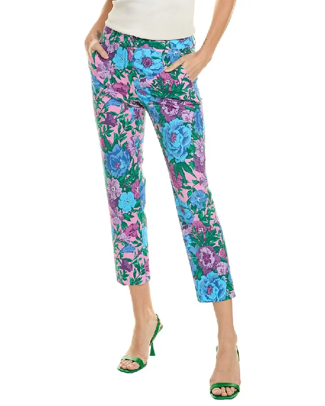 Plus Size Women's Plaid Tight Trousers in Multicolor for a Stylish and Classic LookWeekend Max Mara Domino Long Trouser Plus Size Women's Plaid Tight Trousers in Multicolor for a Stylish and Classic LookWeekend Max Mara Domino Long Trouser
