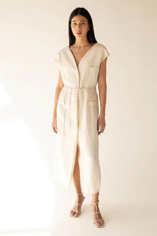 High - Low Hem Women's Cashmere - Blended SweatersCropped Women Sweater to Pair with High - Waisted BottomsLINEN BLEND BUTTON UP MIDI DRESS High - Low Hem Women's Cashmere - Blended SweatersCropped Women Sweater to Pair with High - Waisted BottomsLINEN BLEND BUTTON UP MIDI DRESS