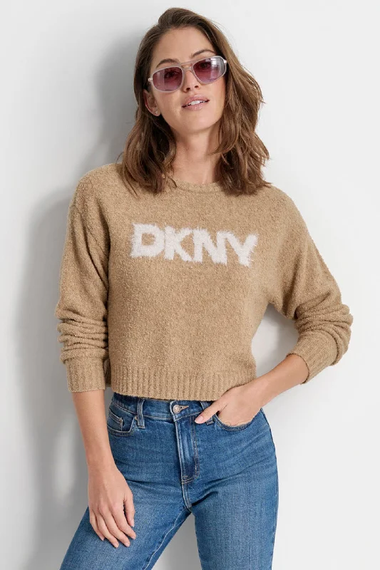 Women's Long Sleeve Turtleneck Cashmere SweatersChunky Knit Women Sweater for Winter WarmthTINSEL LOGO BOUCLE SWEATER Women's Long Sleeve Turtleneck Cashmere SweatersChunky Knit Women Sweater for Winter WarmthTINSEL LOGO BOUCLE SWEATER