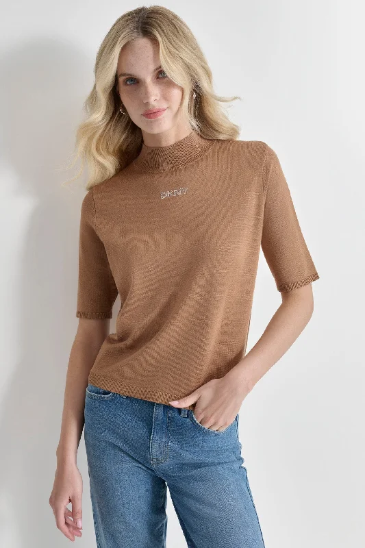 Open - Front Women's Cardigan - Style Mohair SweatersOpen - Front Women Sweater for Easy LayeringMOCK NECK LOGO SWEATER Open - Front Women's Cardigan - Style Mohair SweatersOpen - Front Women Sweater for Easy LayeringMOCK NECK LOGO SWEATER