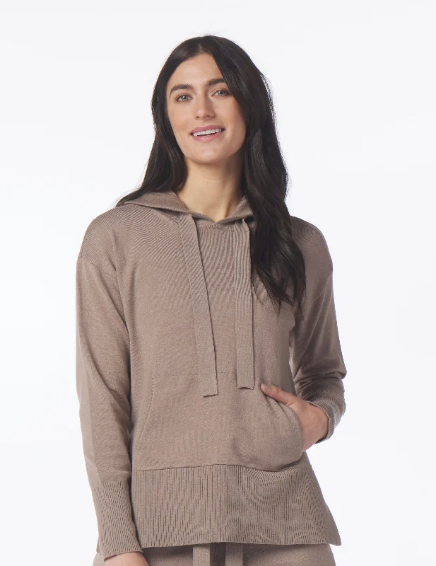 Cropped Women's Angora Blend Sweaters for a Trendy LookPlus - Size Women Sweater with a Flattering FitElite Hoodie: Mocha Cropped Women's Angora Blend Sweaters for a Trendy LookPlus - Size Women Sweater with a Flattering FitElite Hoodie: Mocha