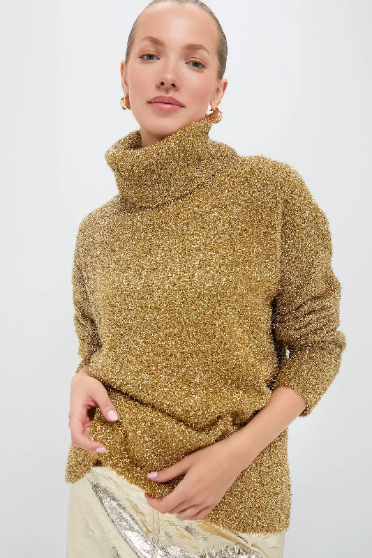 Plus Size Women's Oversized Chunky Knit SweatersOversized Women Sweater for a Cozy and Fashionable LookGold Metallic Gretchen Turtleneck Plus Size Women's Oversized Chunky Knit SweatersOversized Women Sweater for a Cozy and Fashionable LookGold Metallic Gretchen Turtleneck