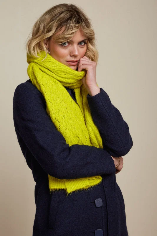 Short Sleeve Women's Cotton Blend Sweaters in Pastel ColorsCashmere Women Sweater with a Luxurious Soft TouchKING LOUIE Cress Yellow Ajour Borgo Scarf Short Sleeve Women's Cotton Blend Sweaters in Pastel ColorsCashmere Women Sweater with a Luxurious Soft TouchKING LOUIE Cress Yellow Ajour Borgo Scarf