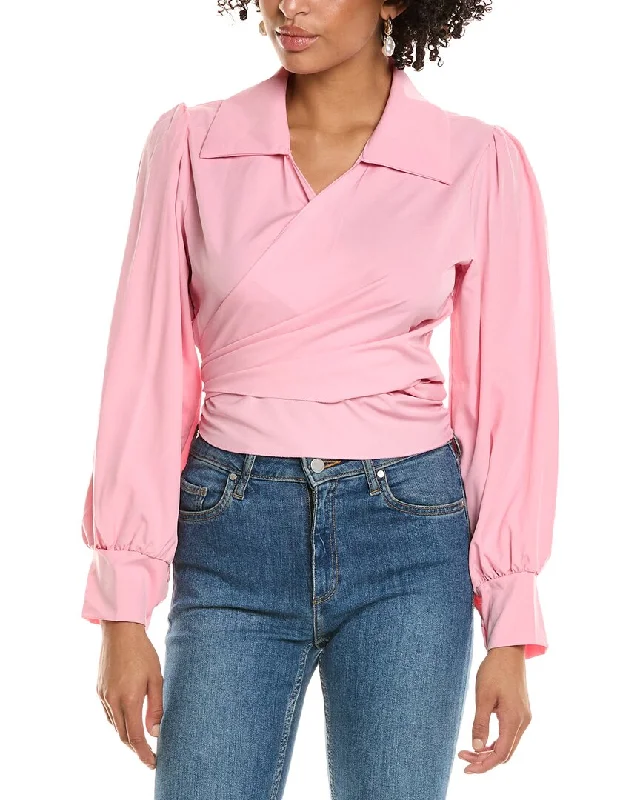 Plus Size Women's Belted Cable Knit SweatersCable - Knit Women Sweater with Intricate PatternsMadison Miles Wrap Top Plus Size Women's Belted Cable Knit SweatersCable - Knit Women Sweater with Intricate PatternsMadison Miles Wrap Top