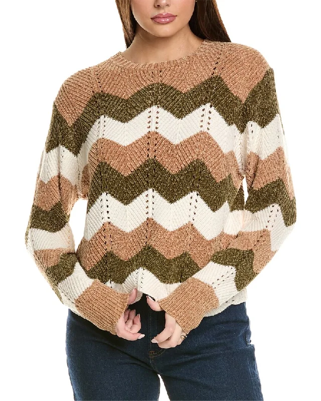 Mock Neck Women's Alpaca Wool Sweaters in Earth TonesColor - Blocked Women Sweater for a Bold Fashion StatementMichael Stars Lakin Chevron Stripe Cropped Wool-Blend Sweater Mock Neck Women's Alpaca Wool Sweaters in Earth TonesColor - Blocked Women Sweater for a Bold Fashion StatementMichael Stars Lakin Chevron Stripe Cropped Wool-Blend Sweater