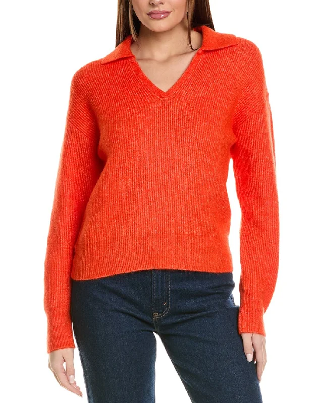 Short Sleeve Women's Cotton Blend Sweaters in Pastel ColorsCashmere Women Sweater with a Luxurious Soft TouchMichael Stars Stevie Collared Pullover Short Sleeve Women's Cotton Blend Sweaters in Pastel ColorsCashmere Women Sweater with a Luxurious Soft TouchMichael Stars Stevie Collared Pullover