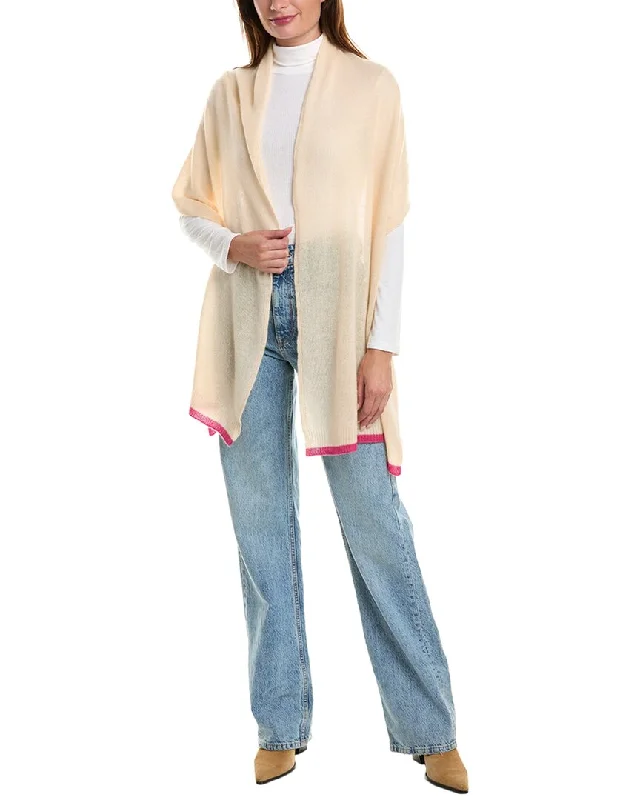 High - Low Hem Women's Cashmere - Blended SweatersCropped Women Sweater to Pair with High - Waisted BottomsPortolano Flat Jersey Oblong Cashmere Wrap High - Low Hem Women's Cashmere - Blended SweatersCropped Women Sweater to Pair with High - Waisted BottomsPortolano Flat Jersey Oblong Cashmere Wrap