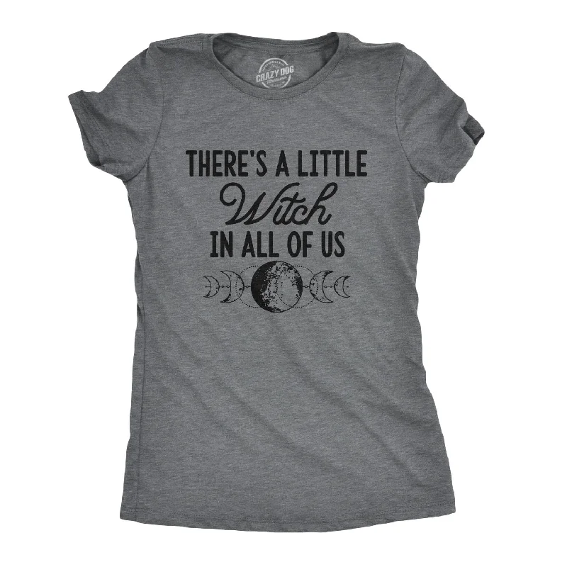 Plus Size Women T Shirt for a Comfortable and Flattering FitThere's A Little Witch In All Of Us Women's T Shirt Plus Size Women T Shirt for a Comfortable and Flattering FitThere's A Little Witch In All Of Us Women's T Shirt